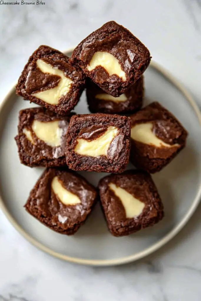 Cheesecake Brownie Bites 4 Cheesecake Brownie Bites