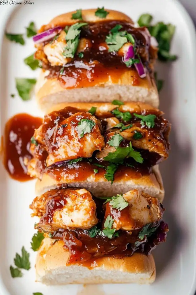 BBQ Chicken Sliders 4 BBQ Chicken Sliders