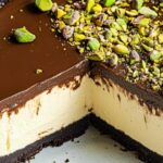 Chocolate Pistachio Cheesecake (Dubai Style)