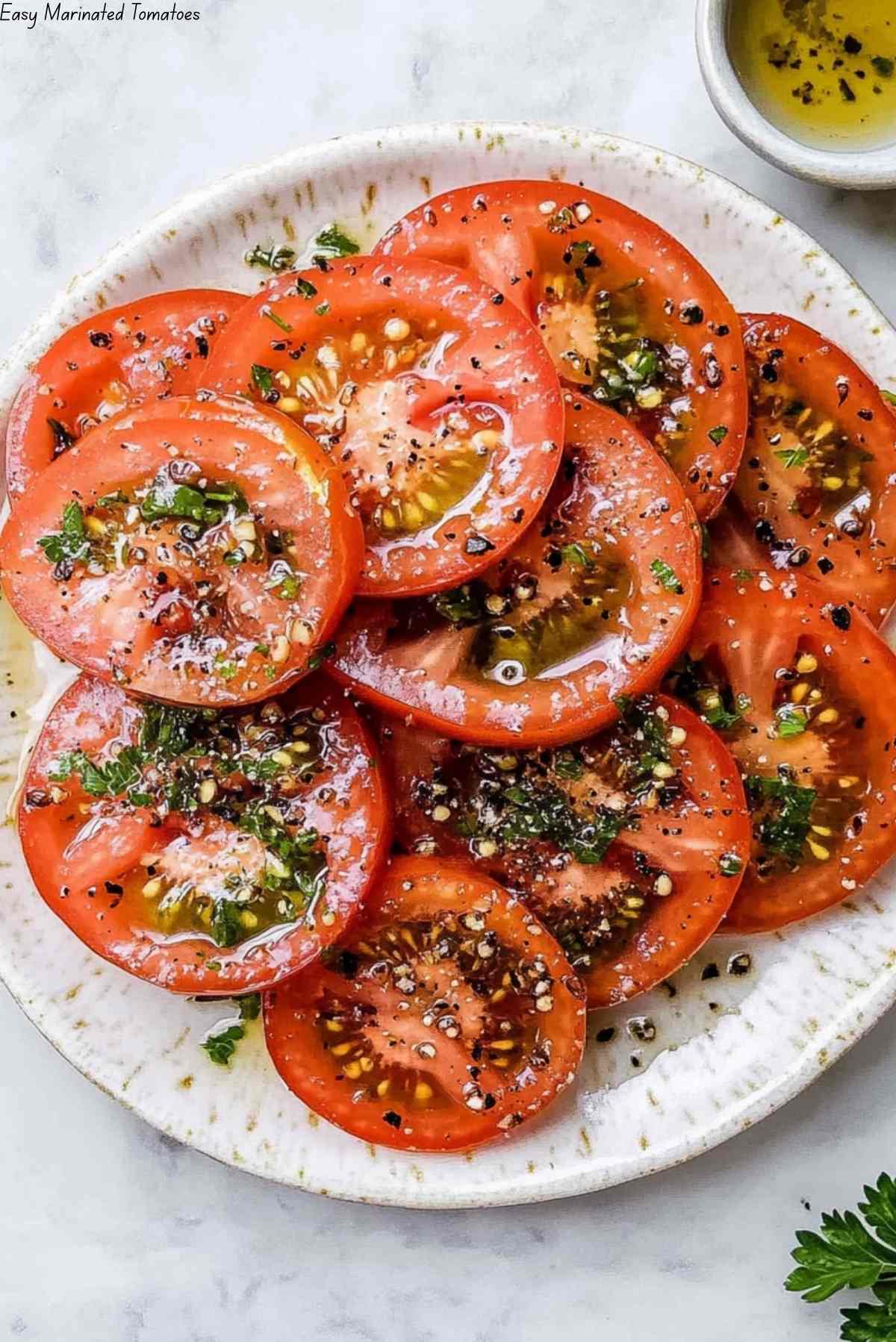 Easy Marinated Tomatoes