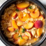 Easy Peasy Slow Cooker Peach Cobbler 3 Easy Peasy Slow Cooker Peach Cobbler