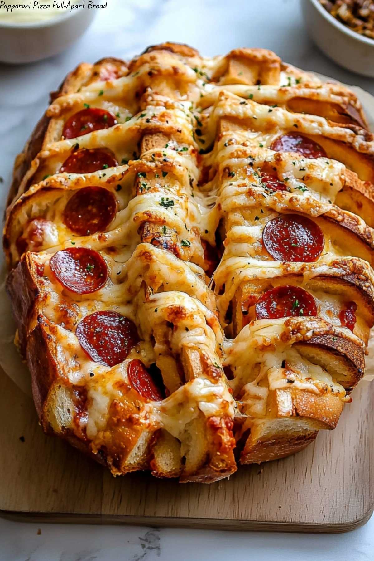 Pepperoni Pizza Pull-Apart Bread