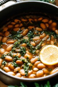 One-Pot Brothy Beans with Herbs & Lemon
