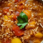 UNSTUFFED CABBAGE SOUP WITH TOMATOES AND BROWN RICE 5 UNSTUFFED CABBAGE SOUP WITH TOMATOES AND BROWN RICE