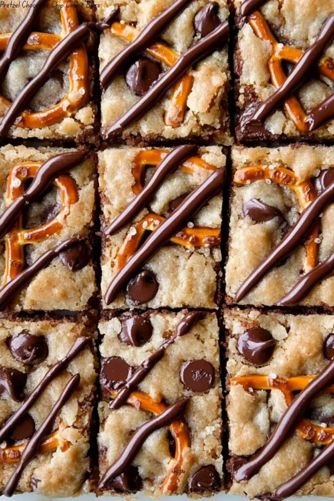 Pretzel Chocolate Chip Cookie Bars 4 Pretzel Chocolate Chip Cookie Bars