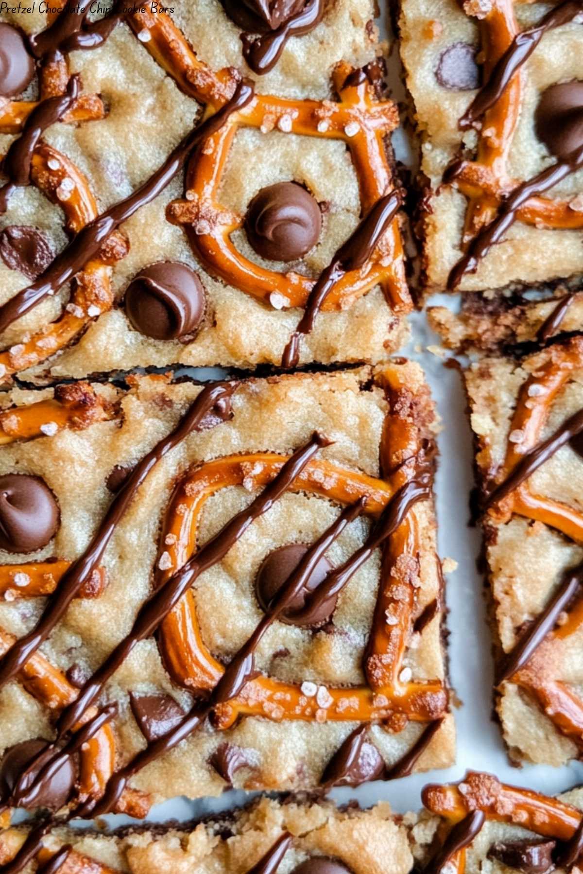 Pretzel Chocolate Chip Cookie Bars
