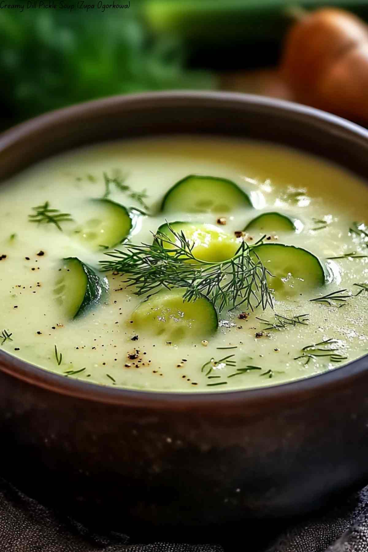 Creamy Dill Pickle Soup (Zupa Ogórkowa)