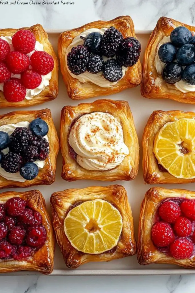 Fruit and Cream Cheese Breakfast Pastries