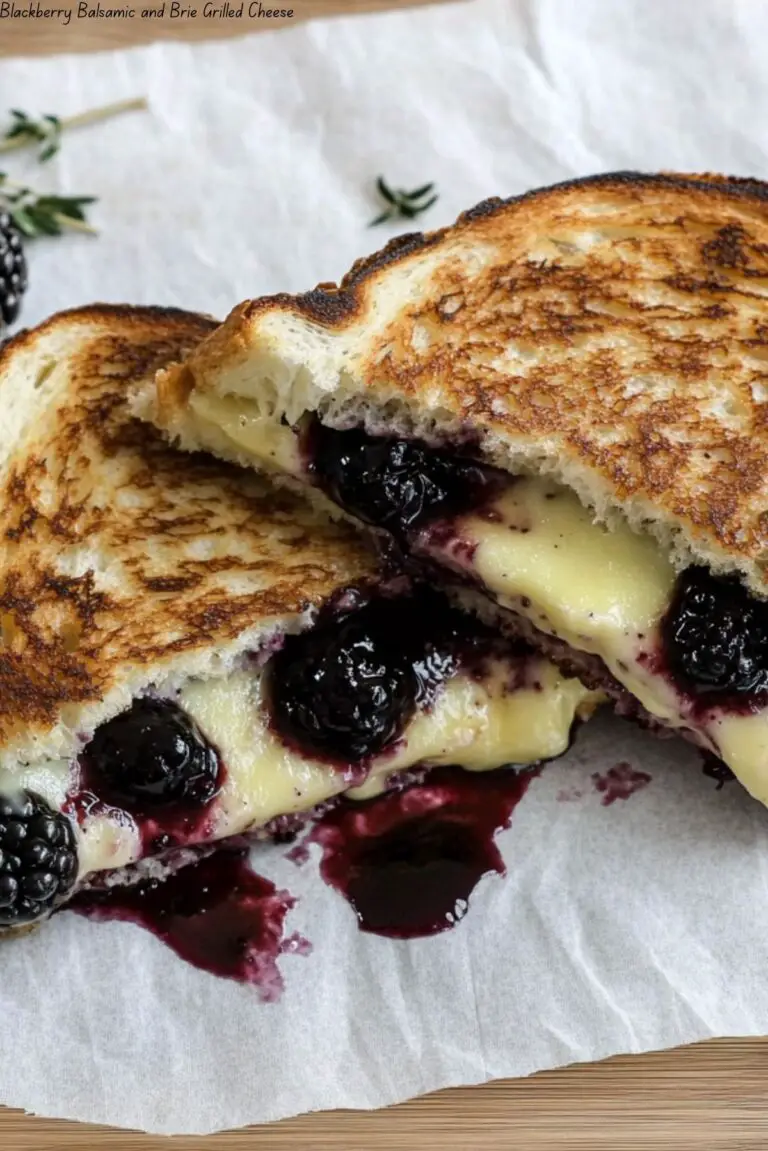 Blackberry Balsamic and Brie Grilled Cheese