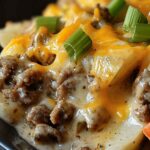 Crockpot Cheesesteak Potato Casserole 5 Crockpot Cheesesteak Potato Casserole