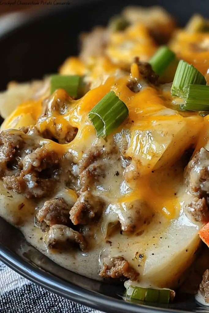 Crockpot Cheesesteak Potato Casserole 4 Crockpot Cheesesteak Potato Casserole