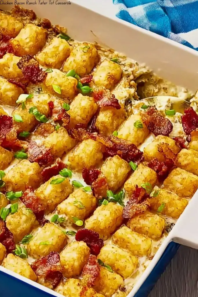 Chicken Bacon Ranch Tater Tot Casserole 4 Chicken Bacon Ranch Tater Tot Casserole