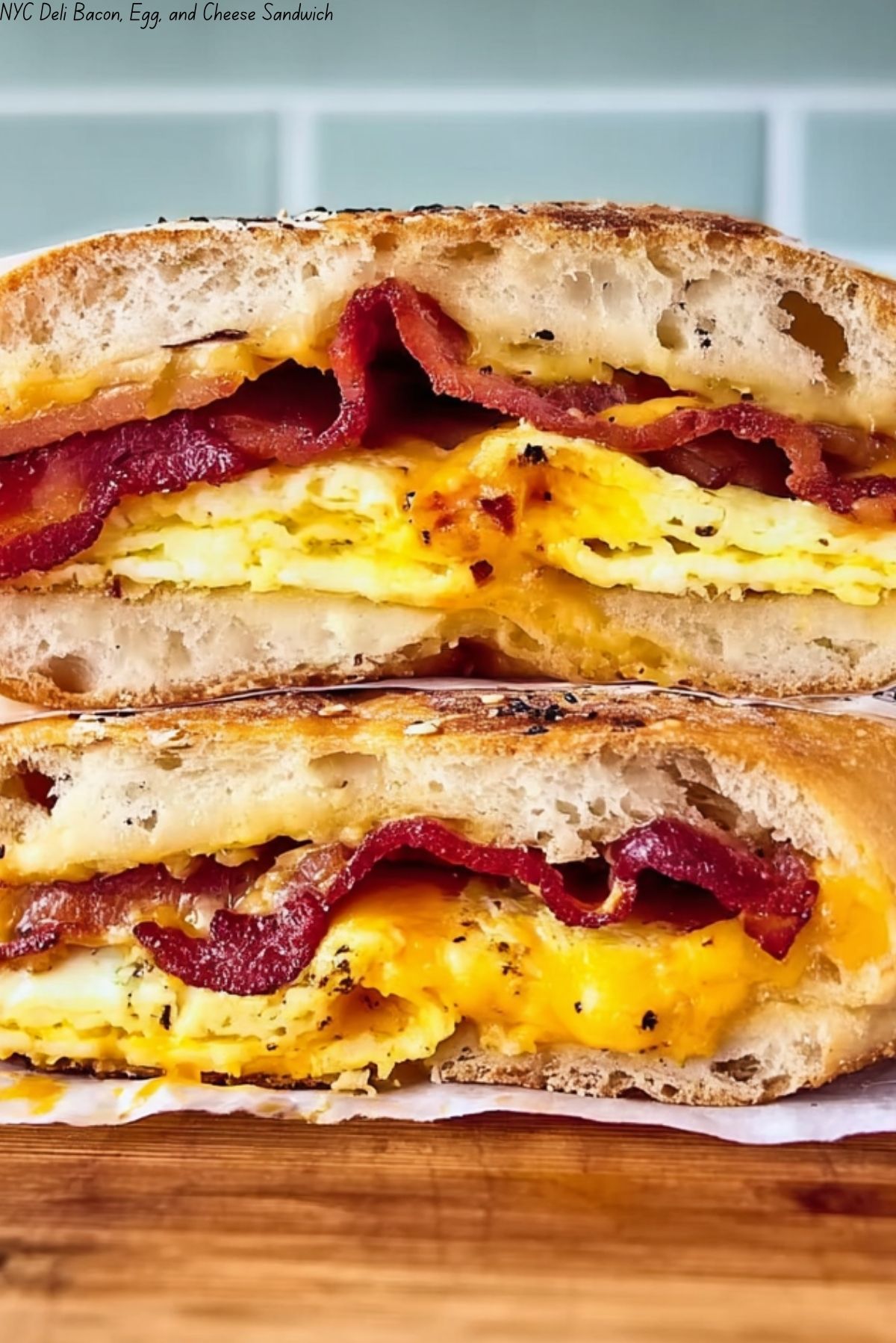 NYC Deli Bacon, Egg, and Cheese Sandwich