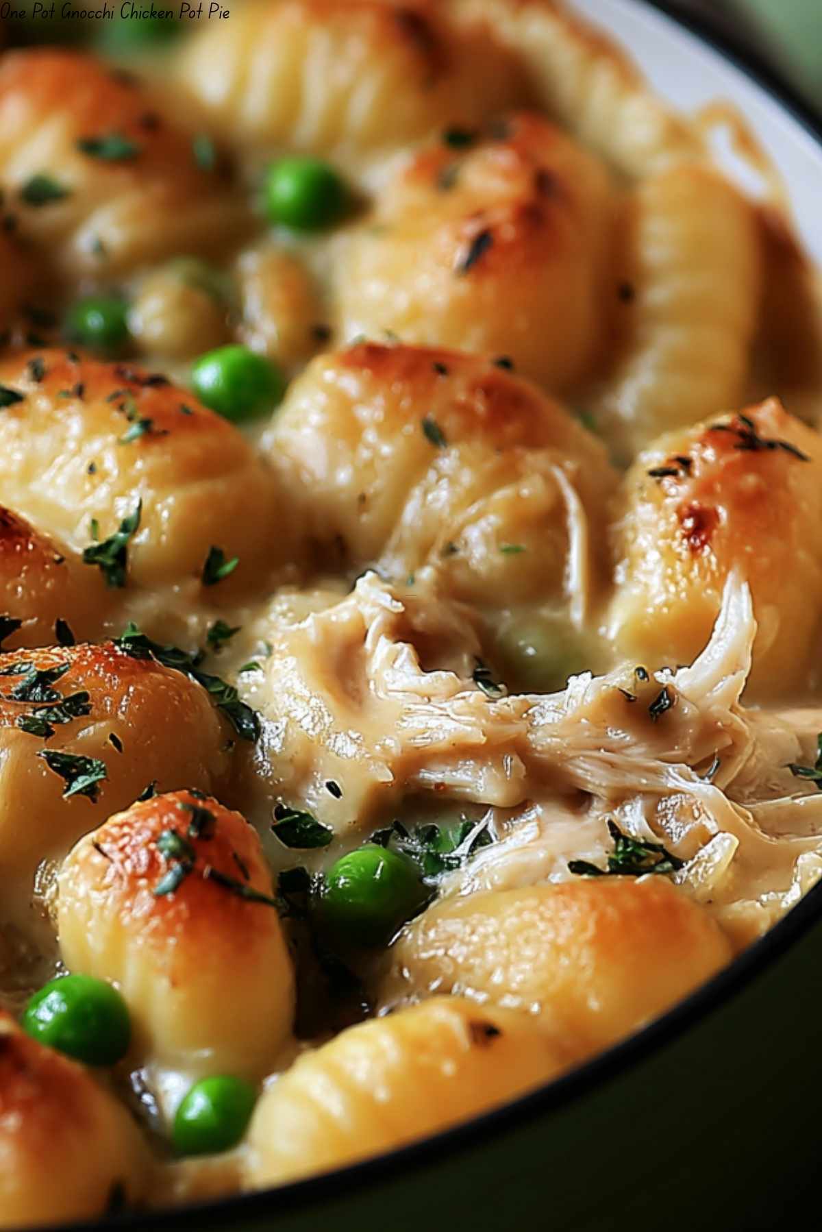 One Pot Gnocchi Chicken Pot Pie