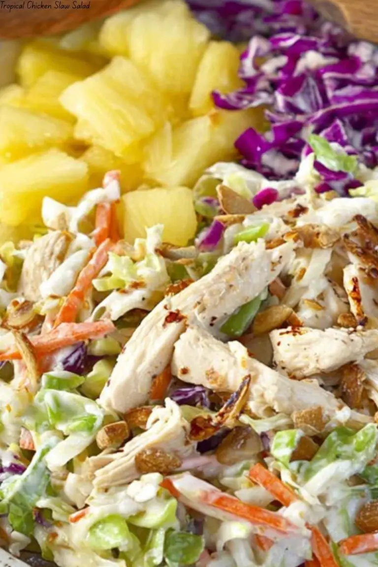 Tropical Chicken Slaw Salad