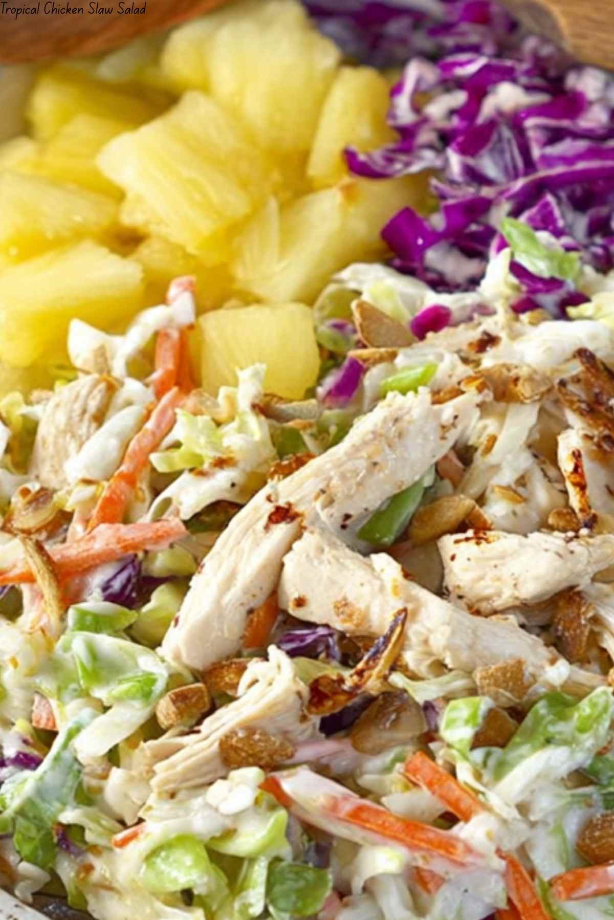 Tropical Chicken Slaw Salad