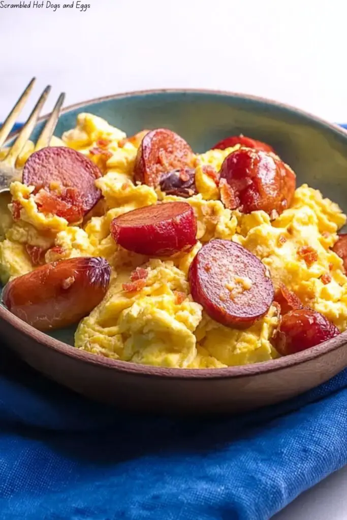 Scrambled Hot Dogs and Eggs