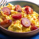Scrambled Hot Dogs and Eggs