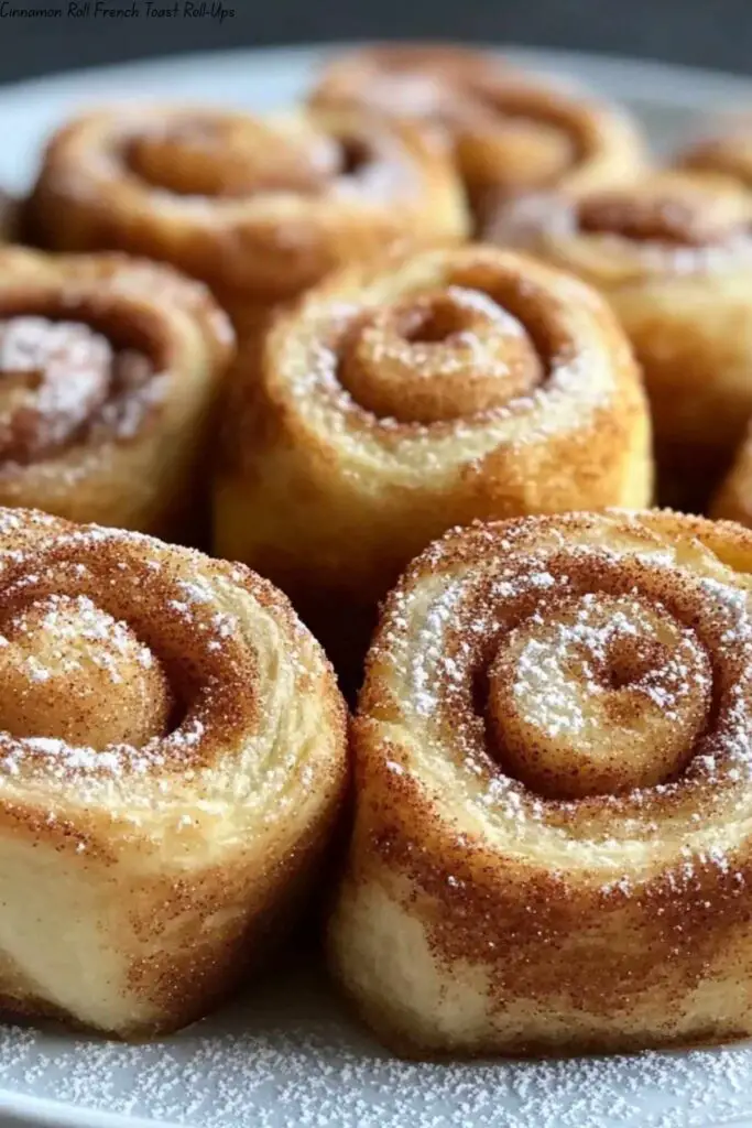 Cinnamon Roll French Toast Roll-Ups 4 Cinnamon Roll French Toast Roll-Ups