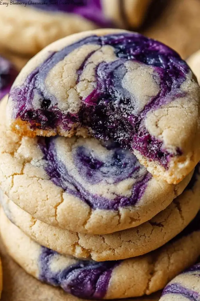 Easy Blueberry Cheesecake Swirl Cookie Recipe 4 Easy Blueberry Cheesecake Swirl Cookie Recipe