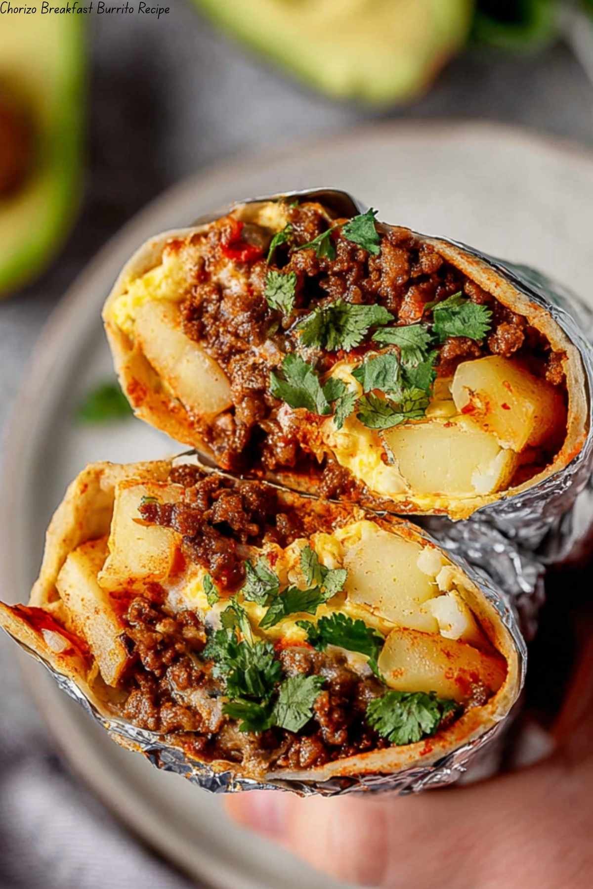 Chorizo Breakfast Burrito Recipe