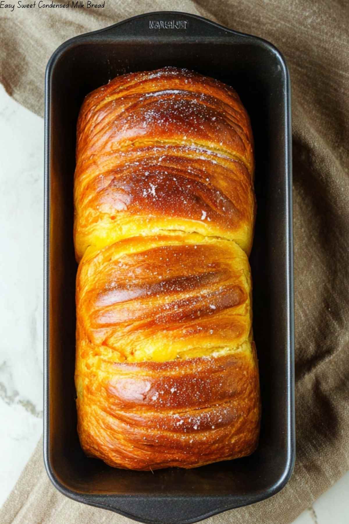 Easy Sweet Condensed Milk Bread