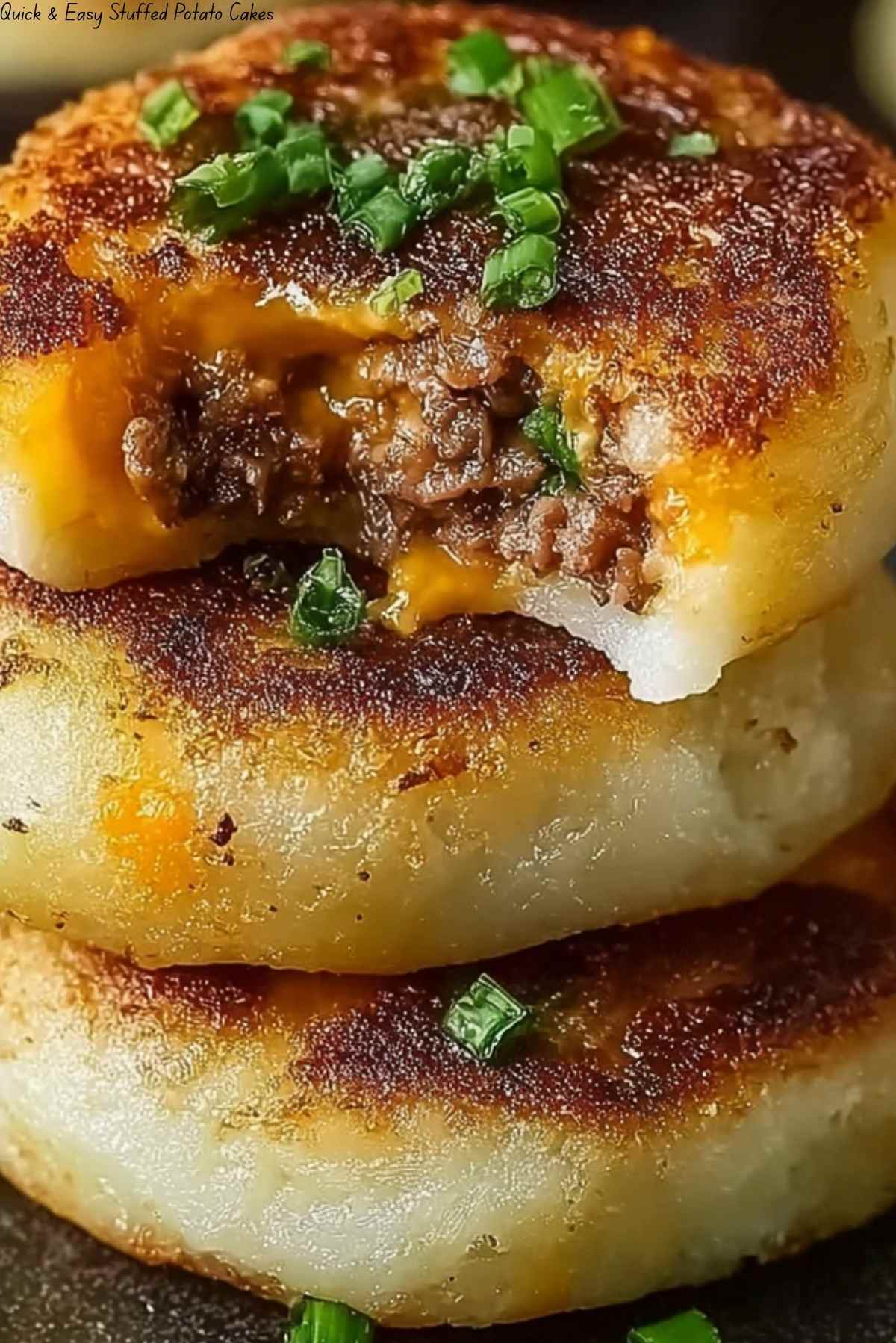 Quick & Easy Stuffed Potato Cakes