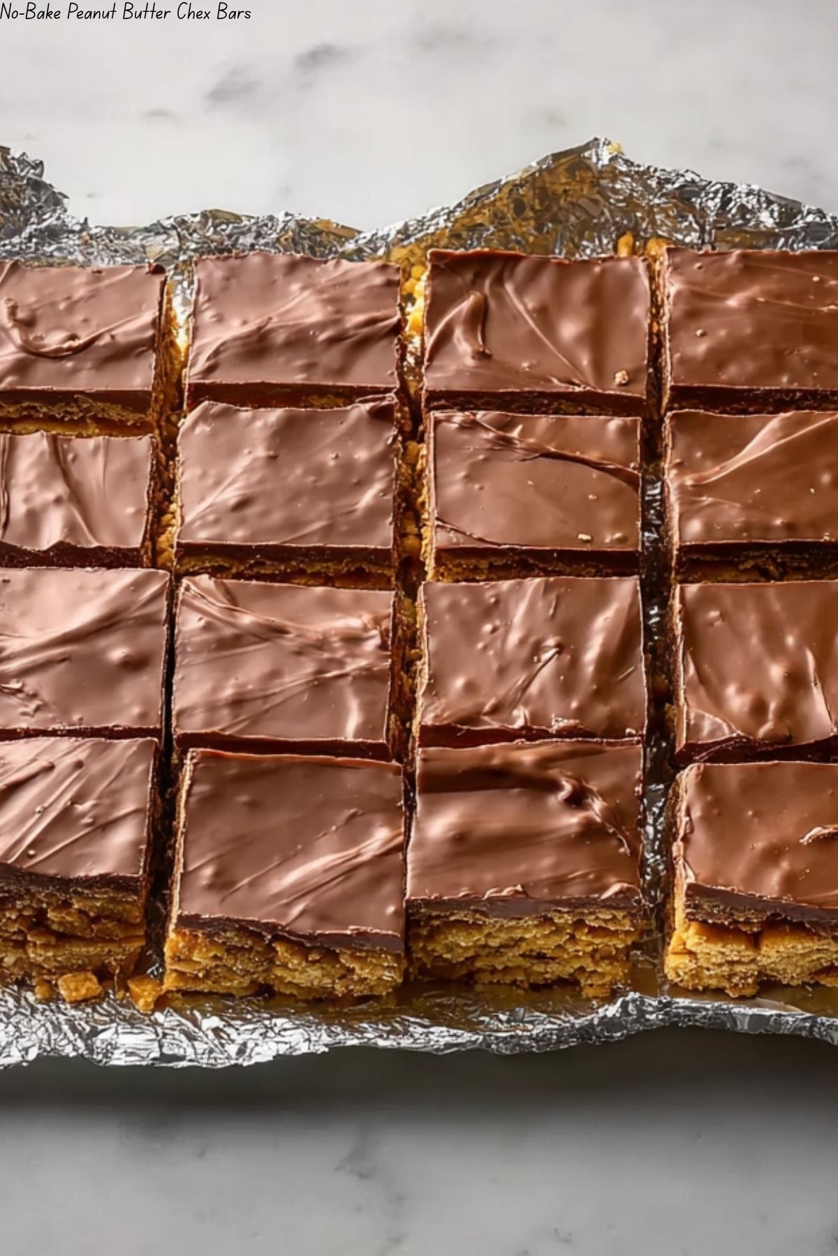No-Bake Peanut Butter Chex Bars