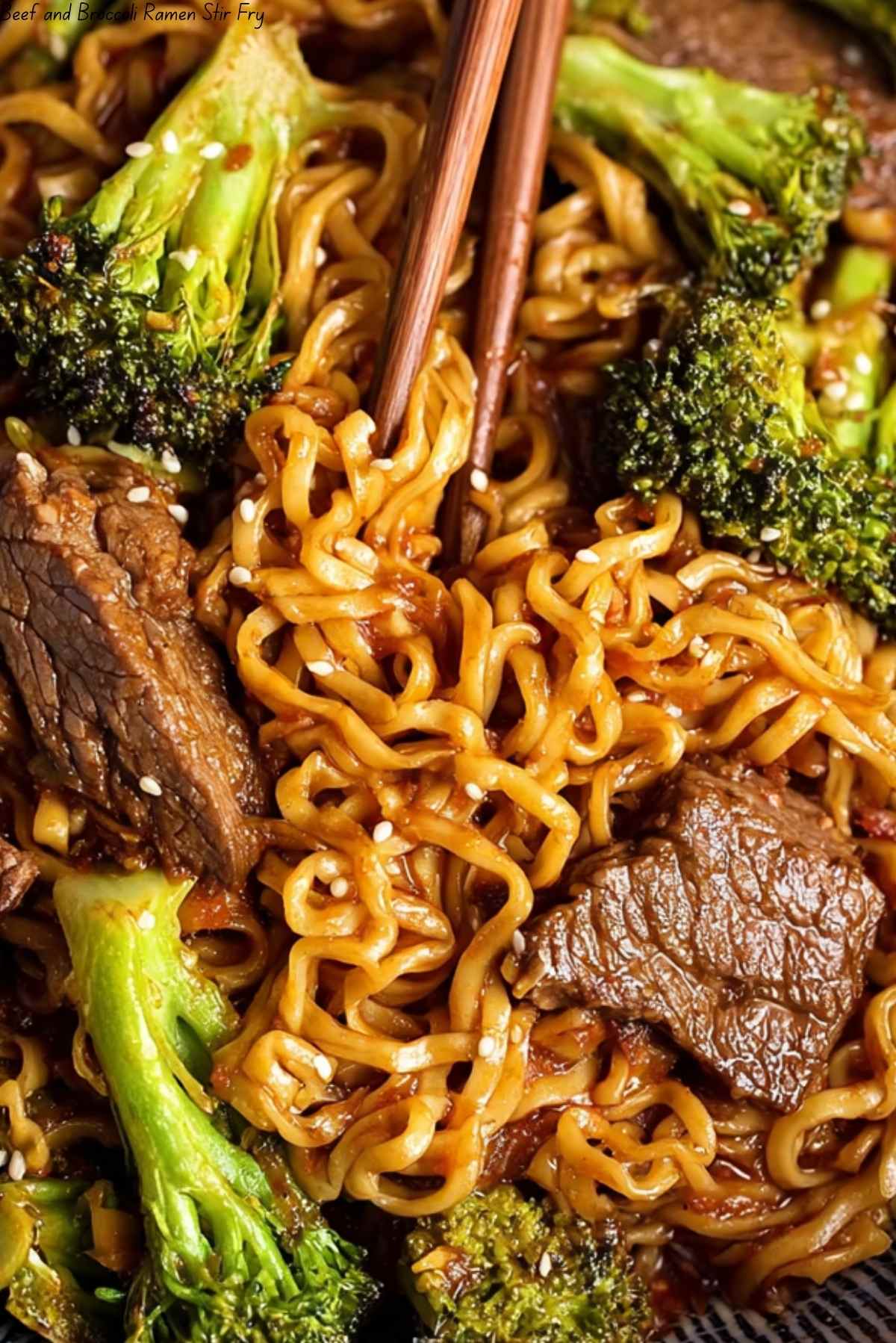 Beef and Broccoli Ramen Stir Fry