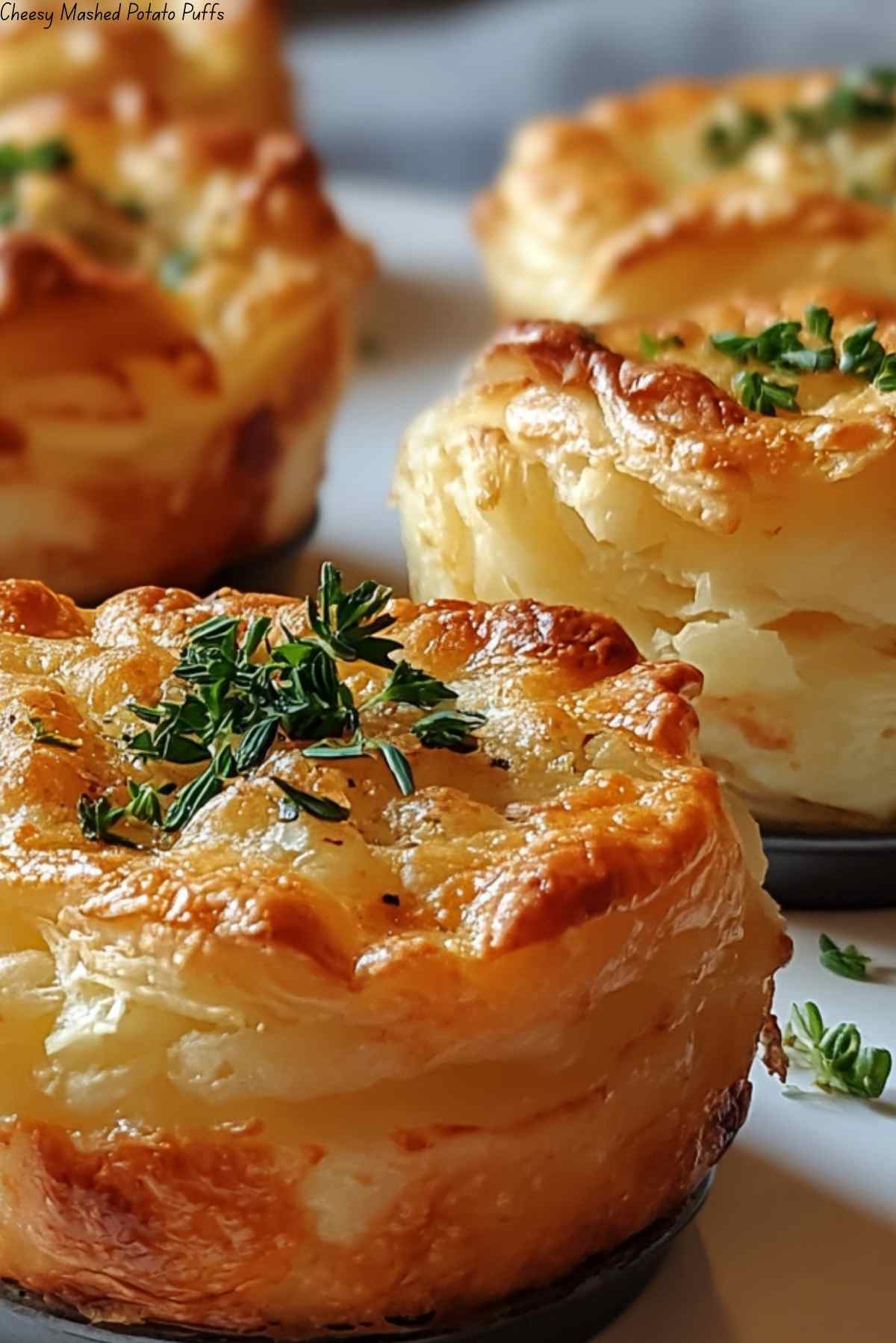 Cheesy Mashed Potato Puffs