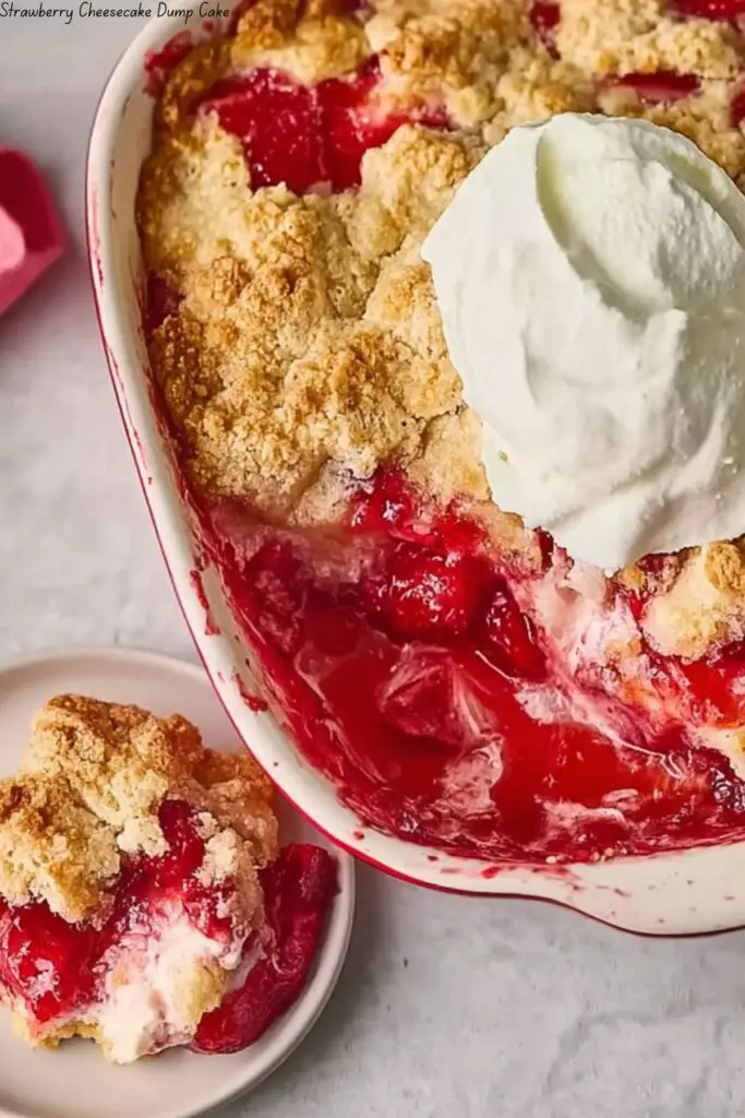 Strawberry Cheesecake Dump Cake 4 Strawberry Cheesecake Dump Cake