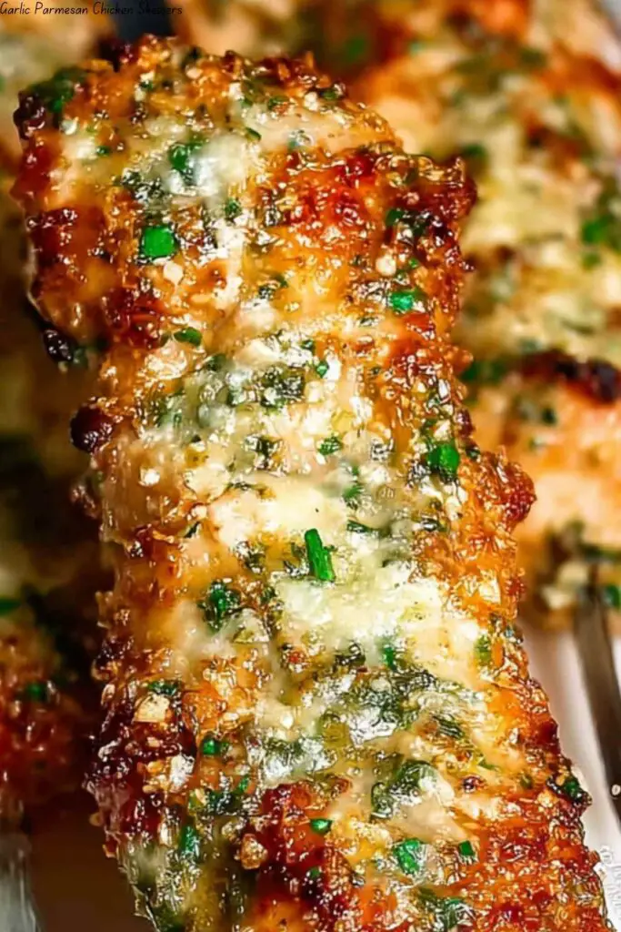 Garlic Parmesan Chicken Skewers 4 Garlic Parmesan Chicken Skewers