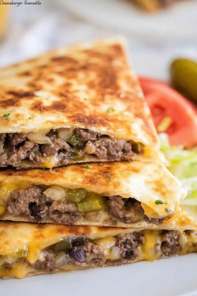 Cheeseburger Quesadilla 4 Cheeseburger Quesadilla