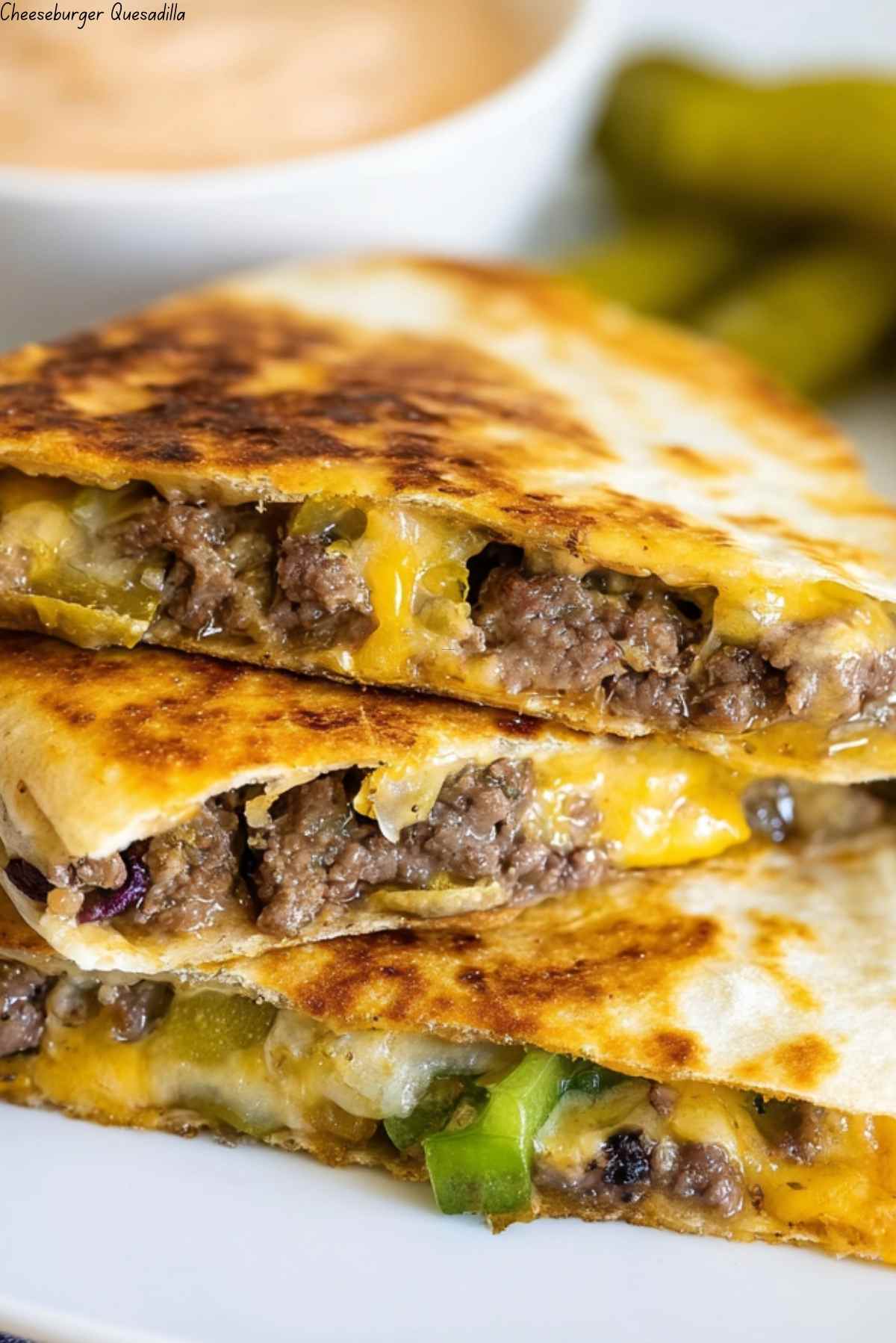 Cheeseburger Quesadilla