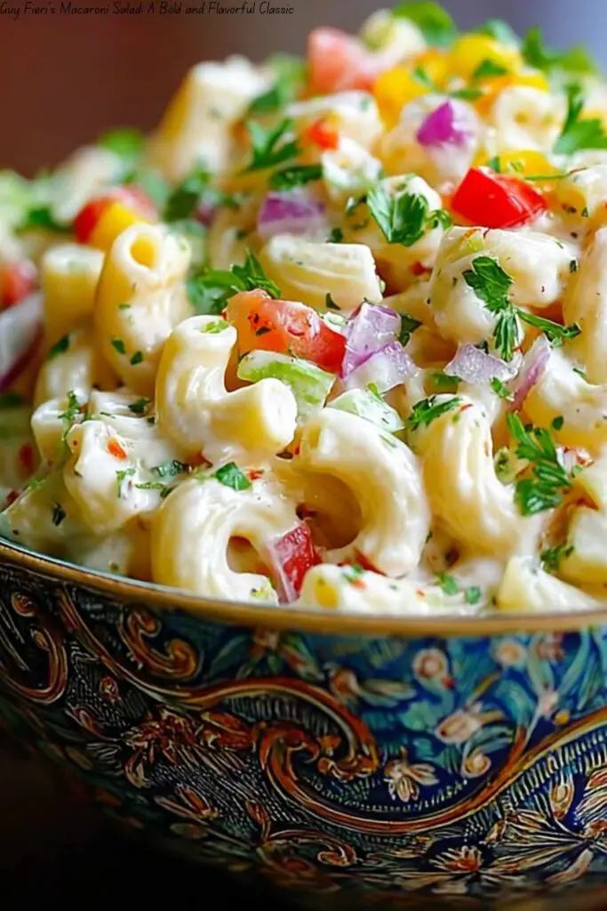 Guy Fieri’s Macaroni Salad: A Bold and Flavorful Classic