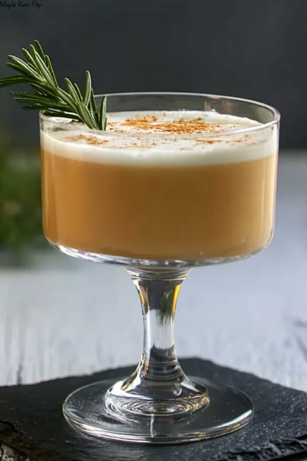 Maple Rum Flip