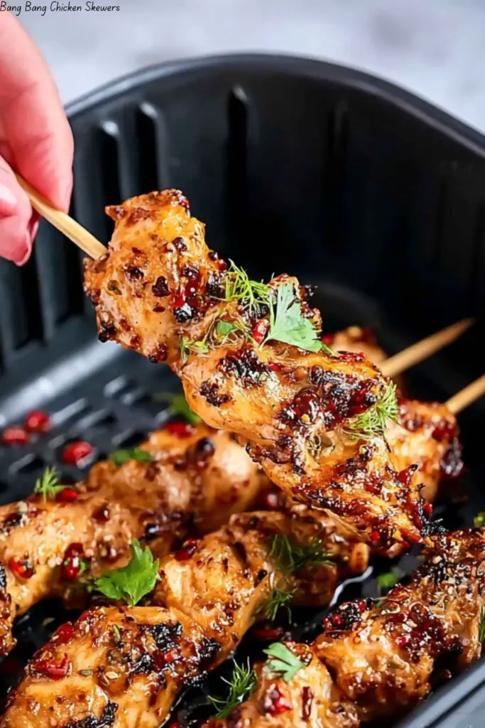Bang Bang Chicken Skewers 4 Bang Bang Chicken Skewers