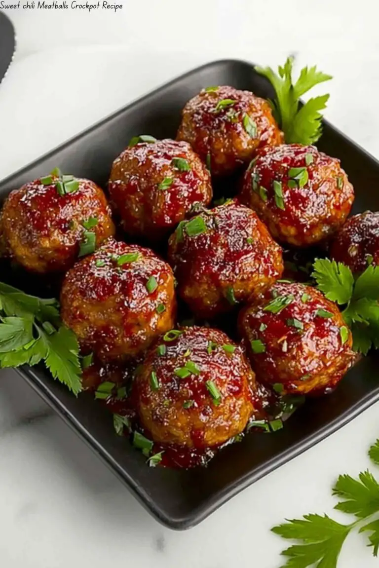 Sweet Chili Meatballs Crockpot Recipe