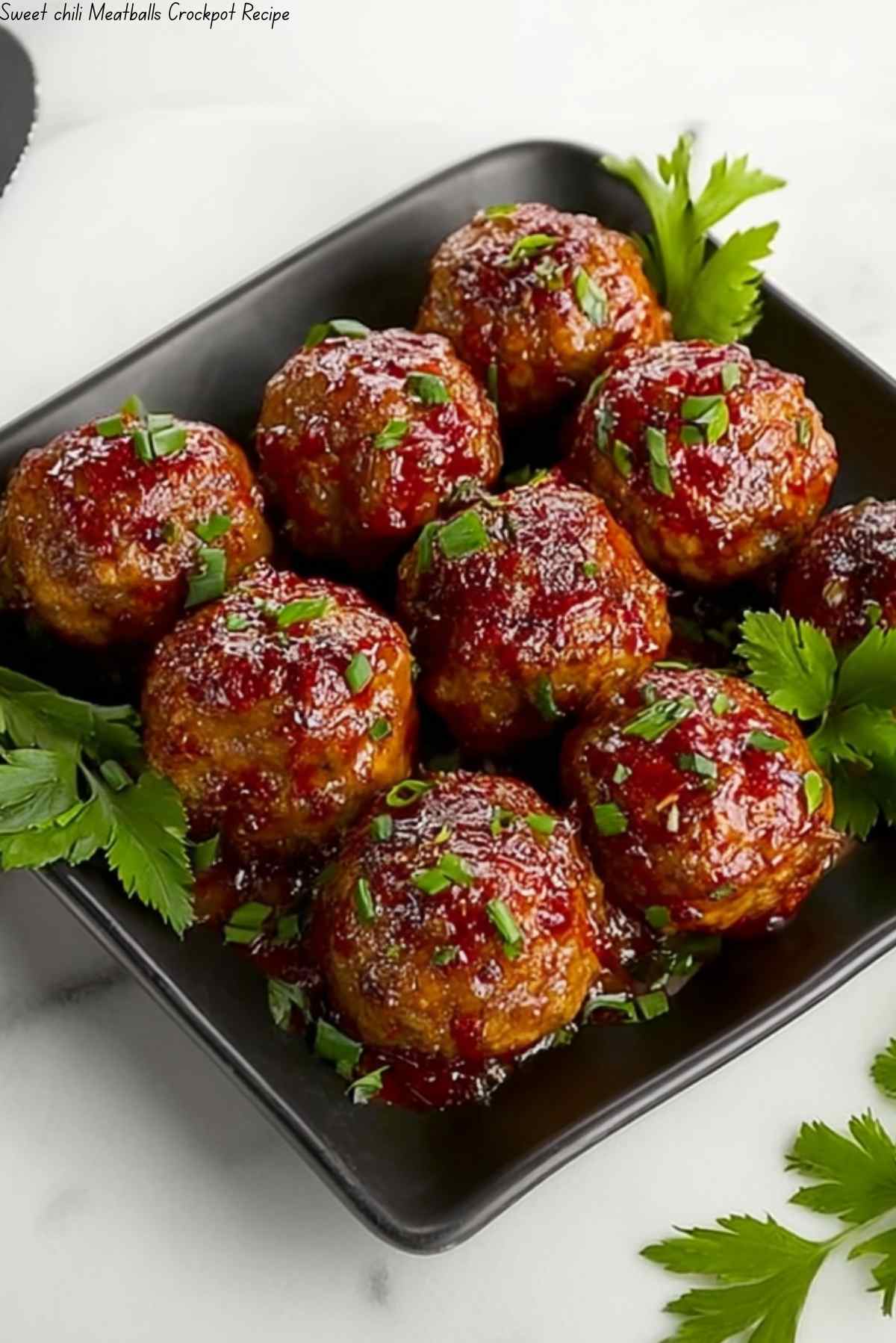 Sweet Chili Meatballs Crockpot Recipe