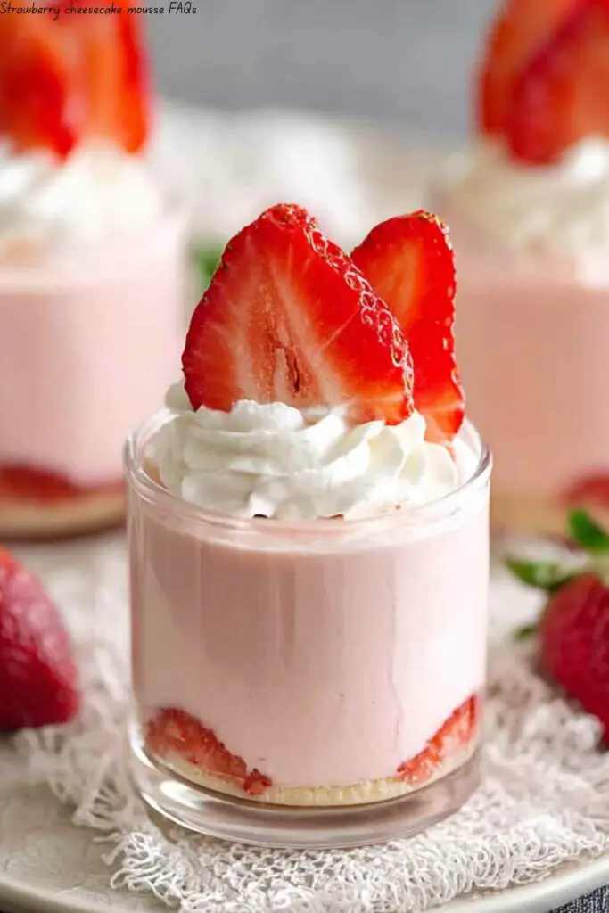 Strawberry cheesecake mousse 4 Strawberry cheesecake mousse