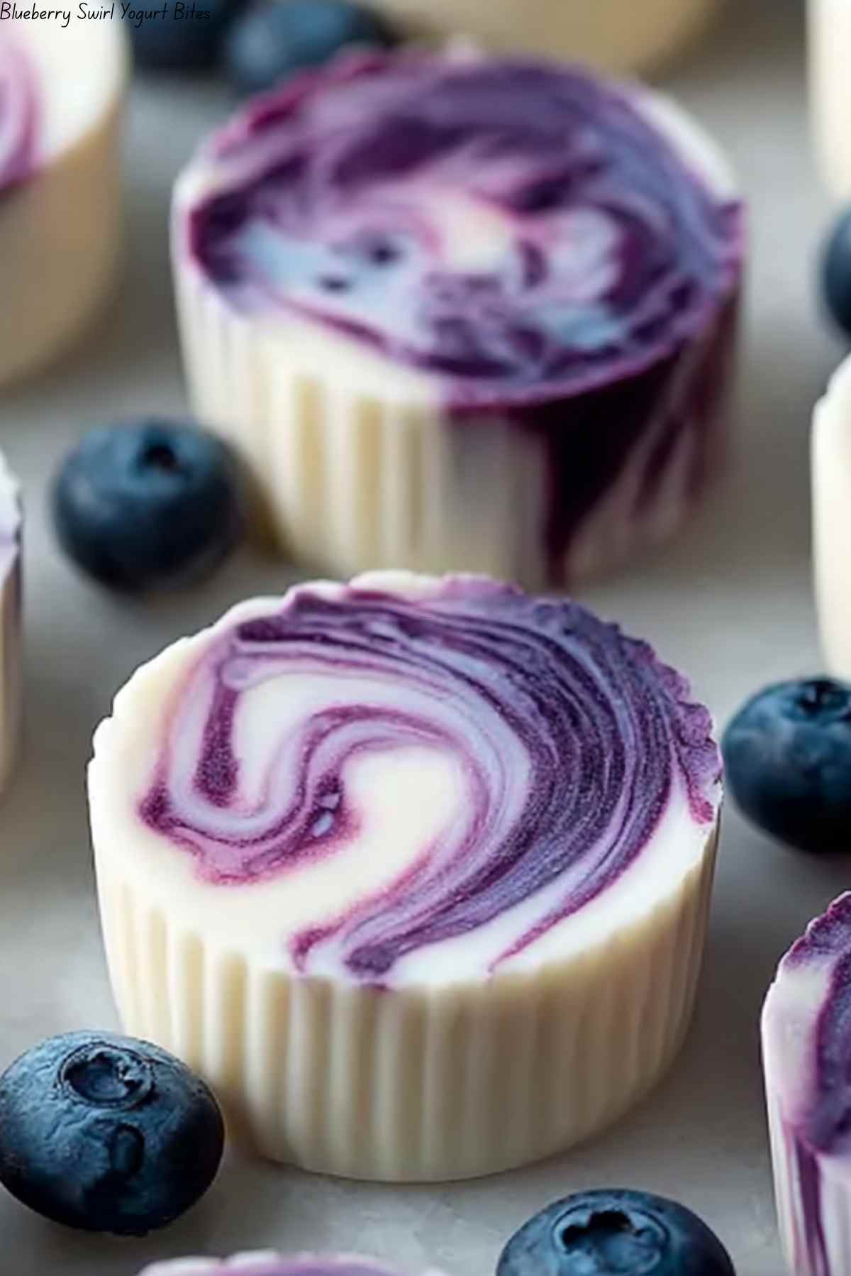 Blueberry Swirl Yogurt Bites