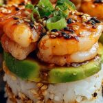 SPICY SHRIMP SUSHI STACKS 5 SPICY SHRIMP SUSHI STACKS