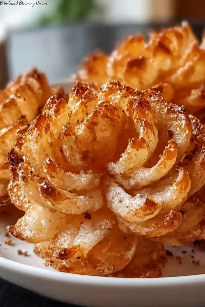 Bite-Sized Blooming Onions 4 Bite-Sized Blooming Onions