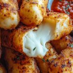 Crispy Fried Mozzarella Sticks 5 Crispy Fried Mozzarella Sticks