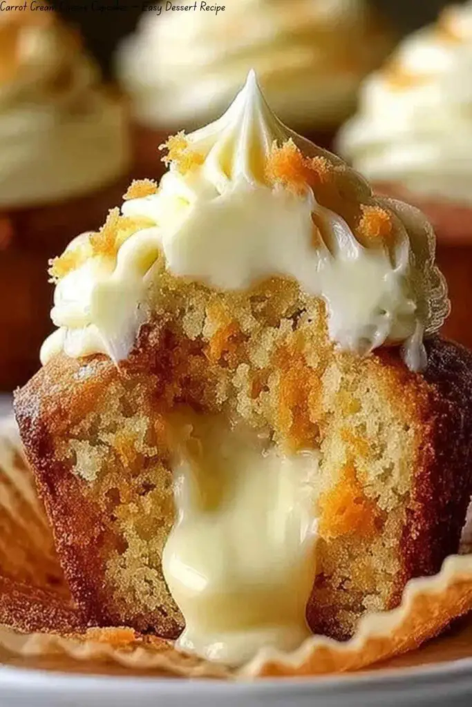 Carrot Cream Cheese Cupcakes – Easy Dessert Recipe 4 Carrot Cream Cheese Cupcakes – Easy Dessert Recipe