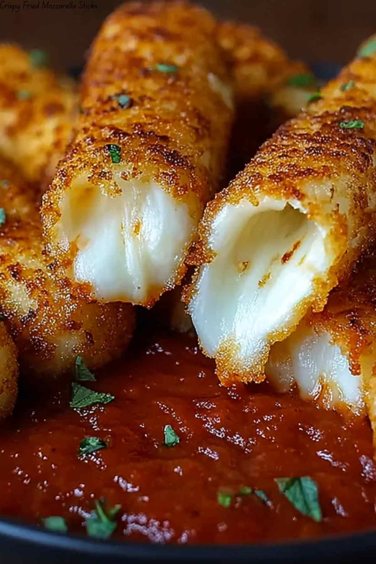 Crispy Fried Mozzarella Sticks