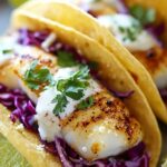 Fish Tacos with Cabbage Slaw & Lime Crema 5 Fish Tacos with Cabbage Slaw & Lime Crema
