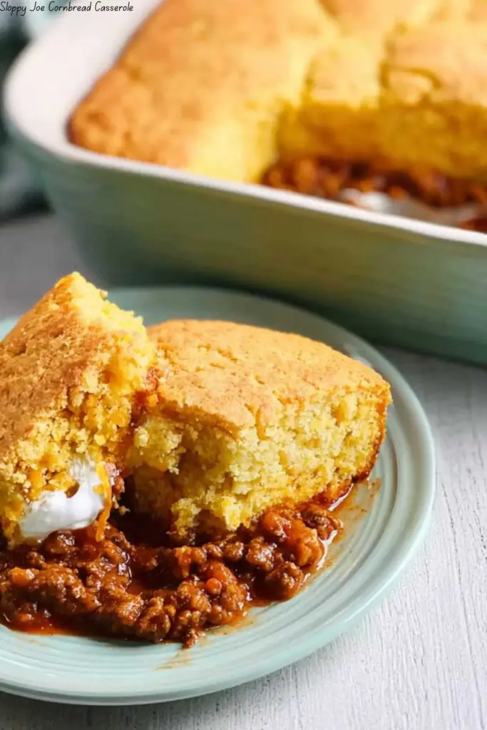 Sloppy Joe Cornbread Casserole 4 Sloppy Joe Cornbread Casserole