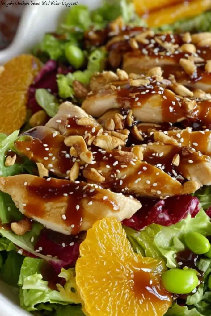 Teriyaki Chicken Salad (Red Robin Copycat) 4 Teriyaki Chicken Salad (Red Robin Copycat)