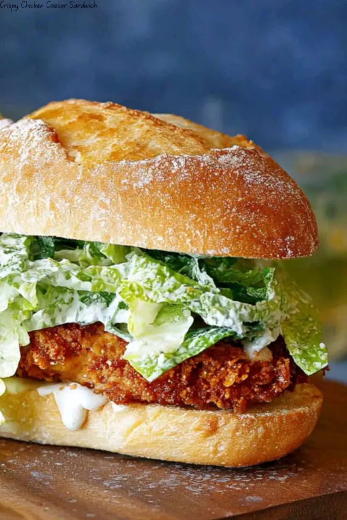 Crispy Chicken Caesar Sandwich 4 Crispy Chicken Caesar Sandwich